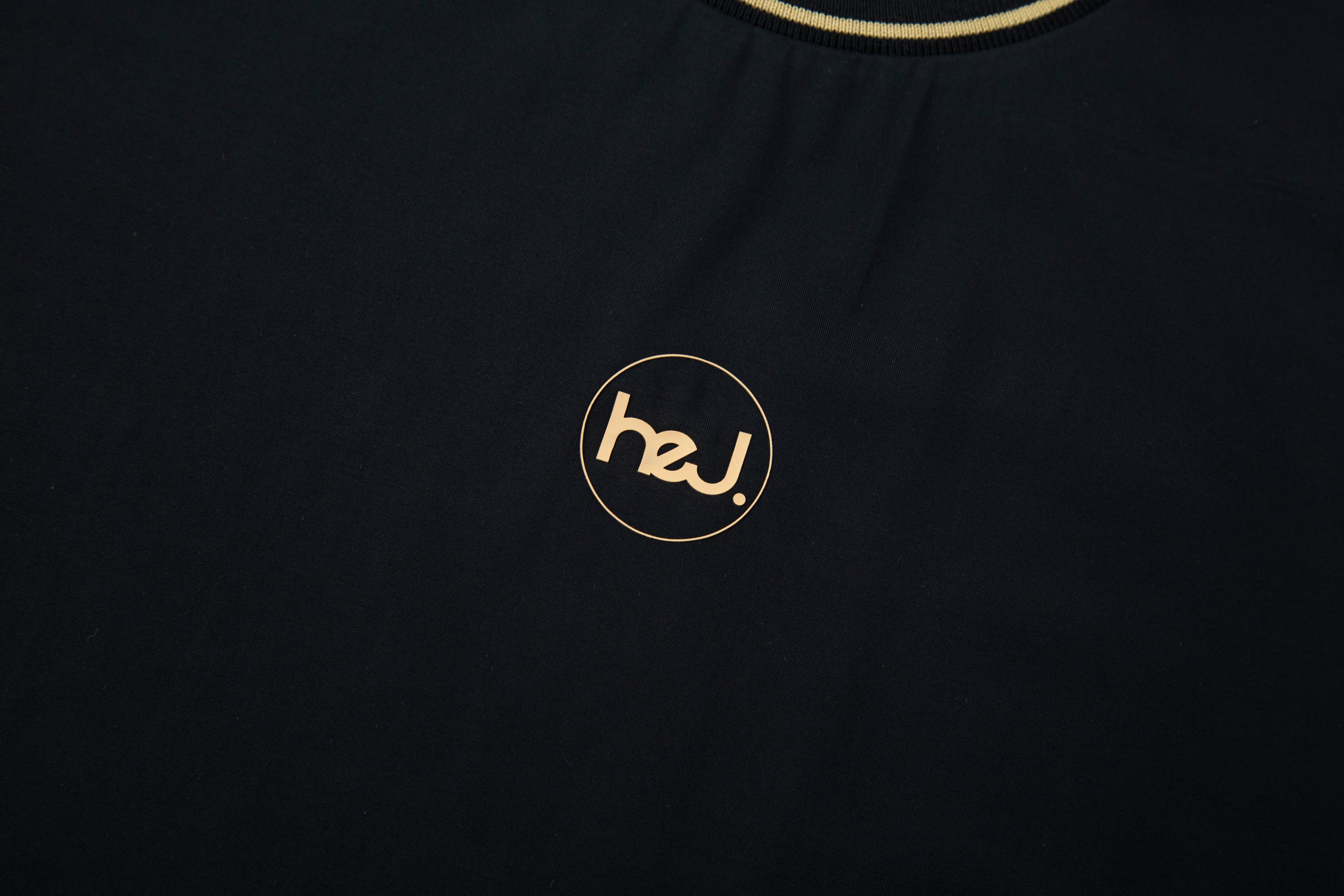 [HEJ] GARLAND T-SHIRT WOMEN BLACK