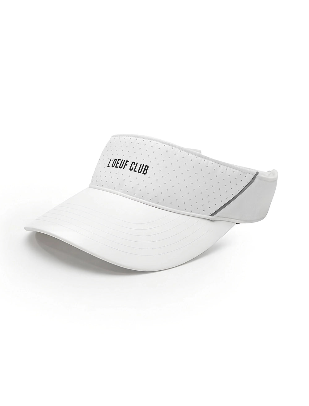 Hazel Tennis Visor Hat (Black & White)