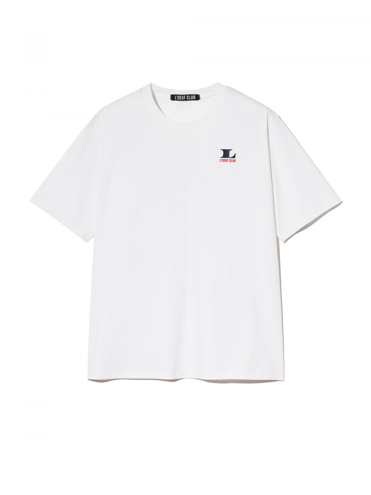 [L'OEUF CLUB] Tennis Play Over-Fit T-Shirt (White)
