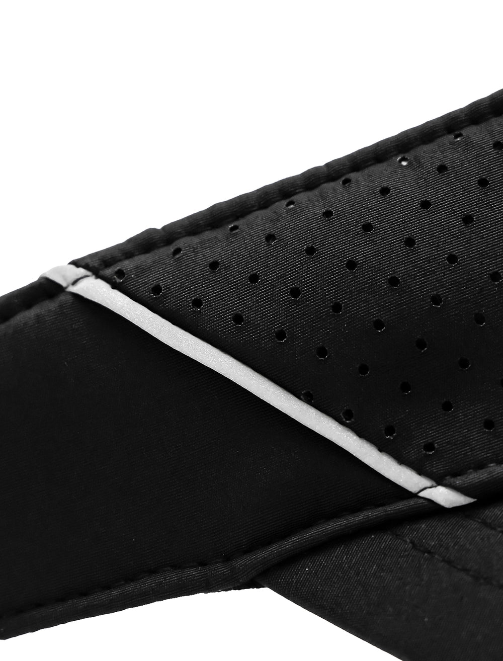 Hazel Tennis Visor Hat (Black & White)