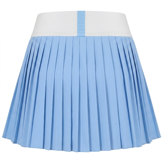 [GSM] Unbalance Pleated Dry-Fit Tennis Skirt - SUMMER BLUE