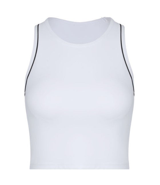 [GSM] Victory set [WHITE]. Victory Sports Bra-top & Victory Pleat Tennis skirt