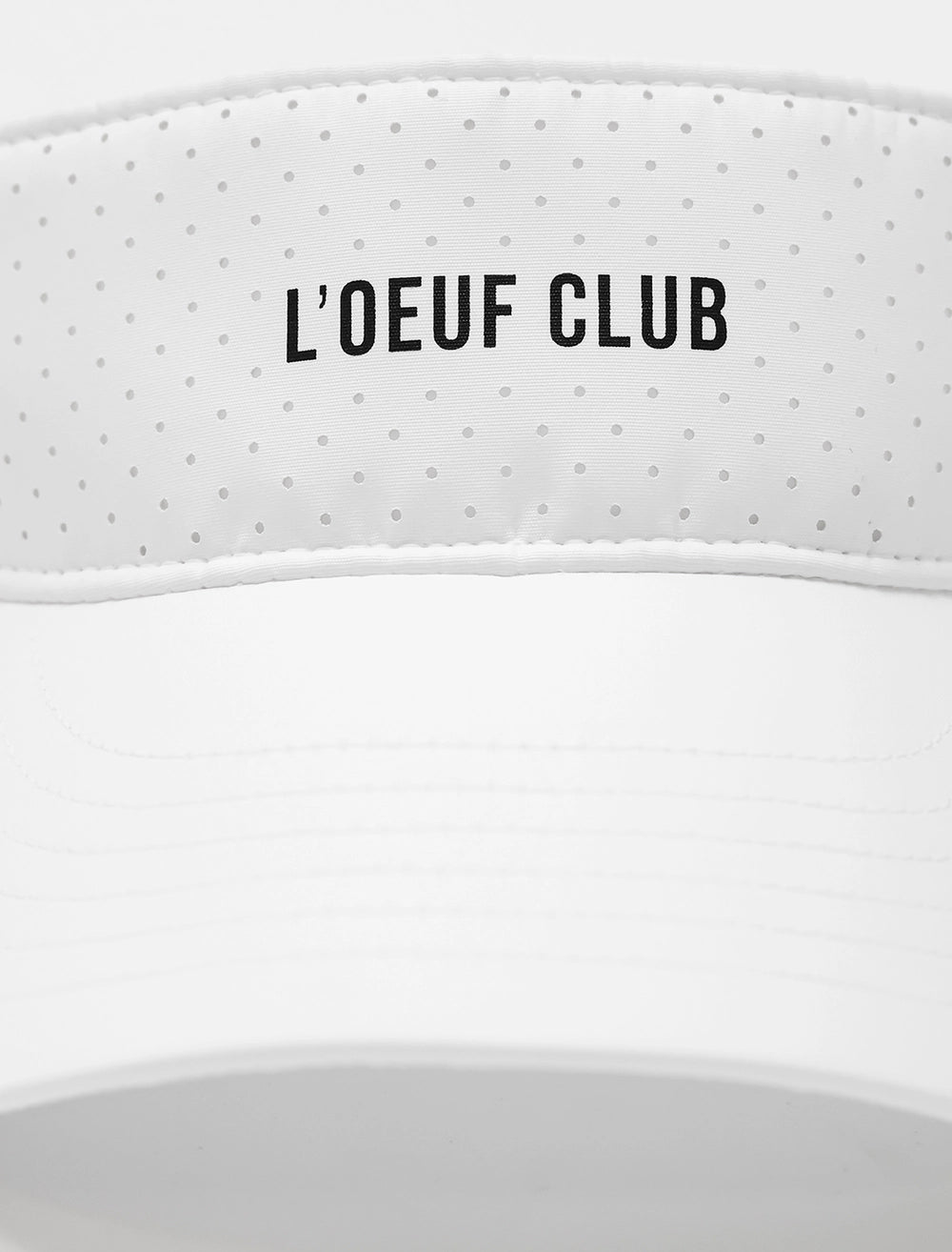 Hazel Tennis Visor Hat (Black & White)