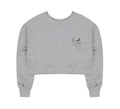 [GSM] Tennis Racket Embroidered Back Slit Sweatshirt