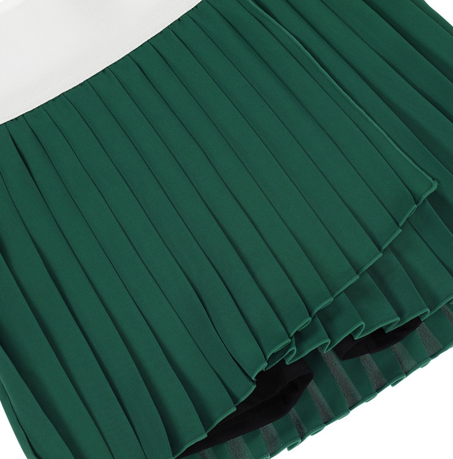 [GSM] Unbalance Pleated Dry-Fit Tennis Skirt - GREEN