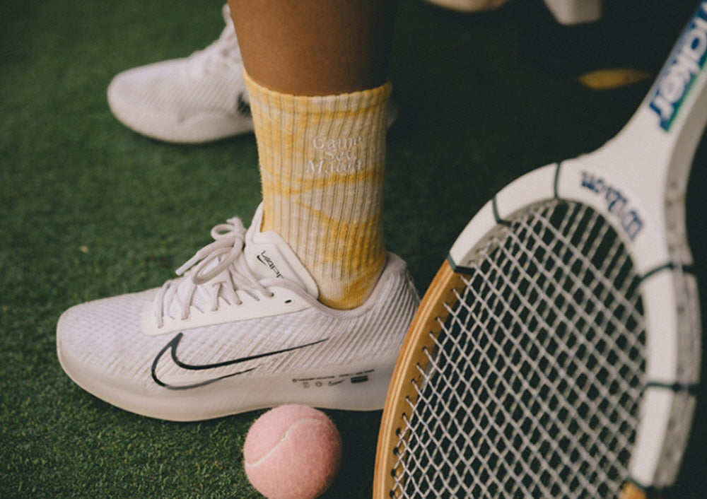 [GSM] Tie-Dye Sports Socks - YELLOW, BLUE, PINK