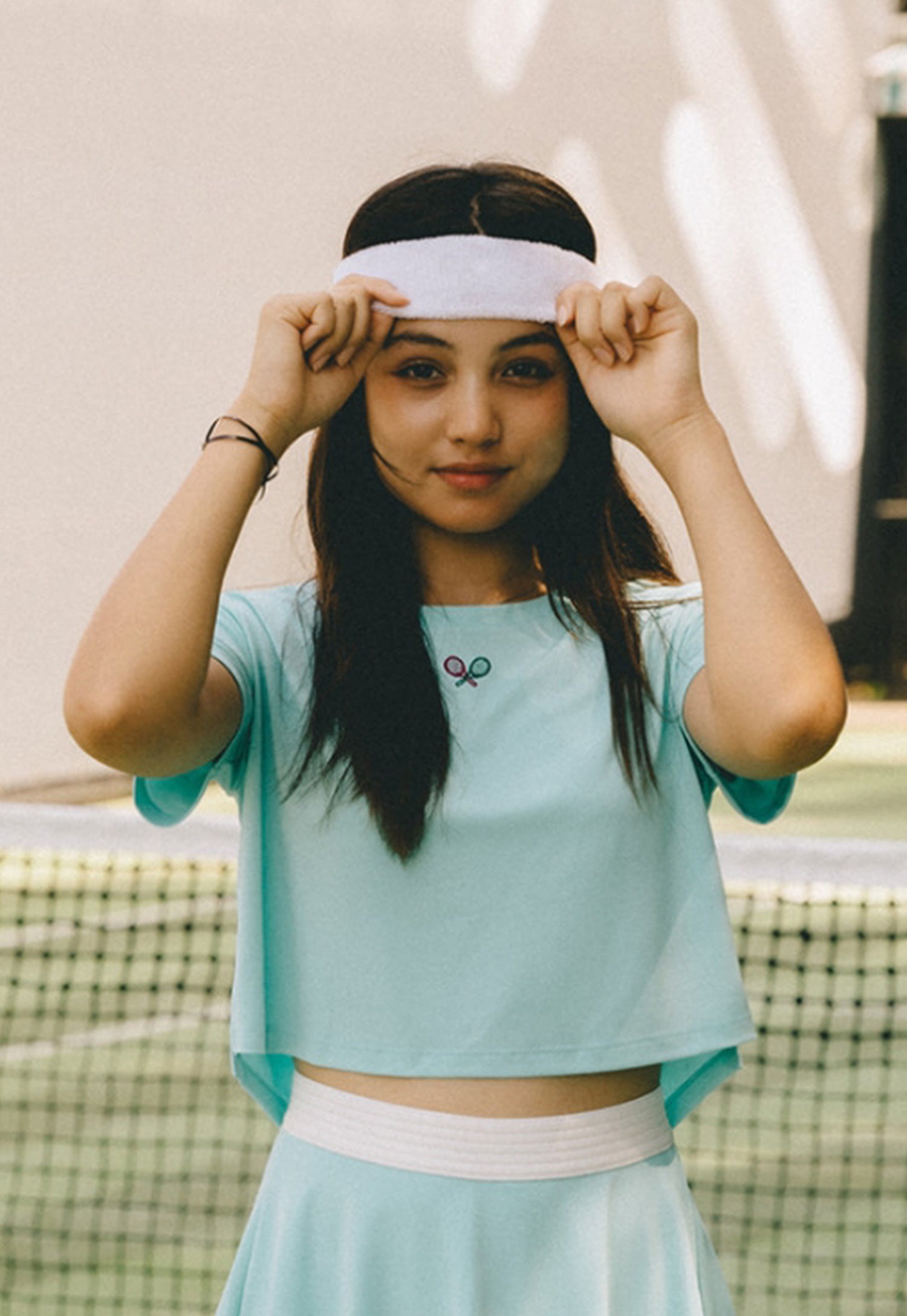[GSM] Tennis Crop Dry Fit T-Shirt