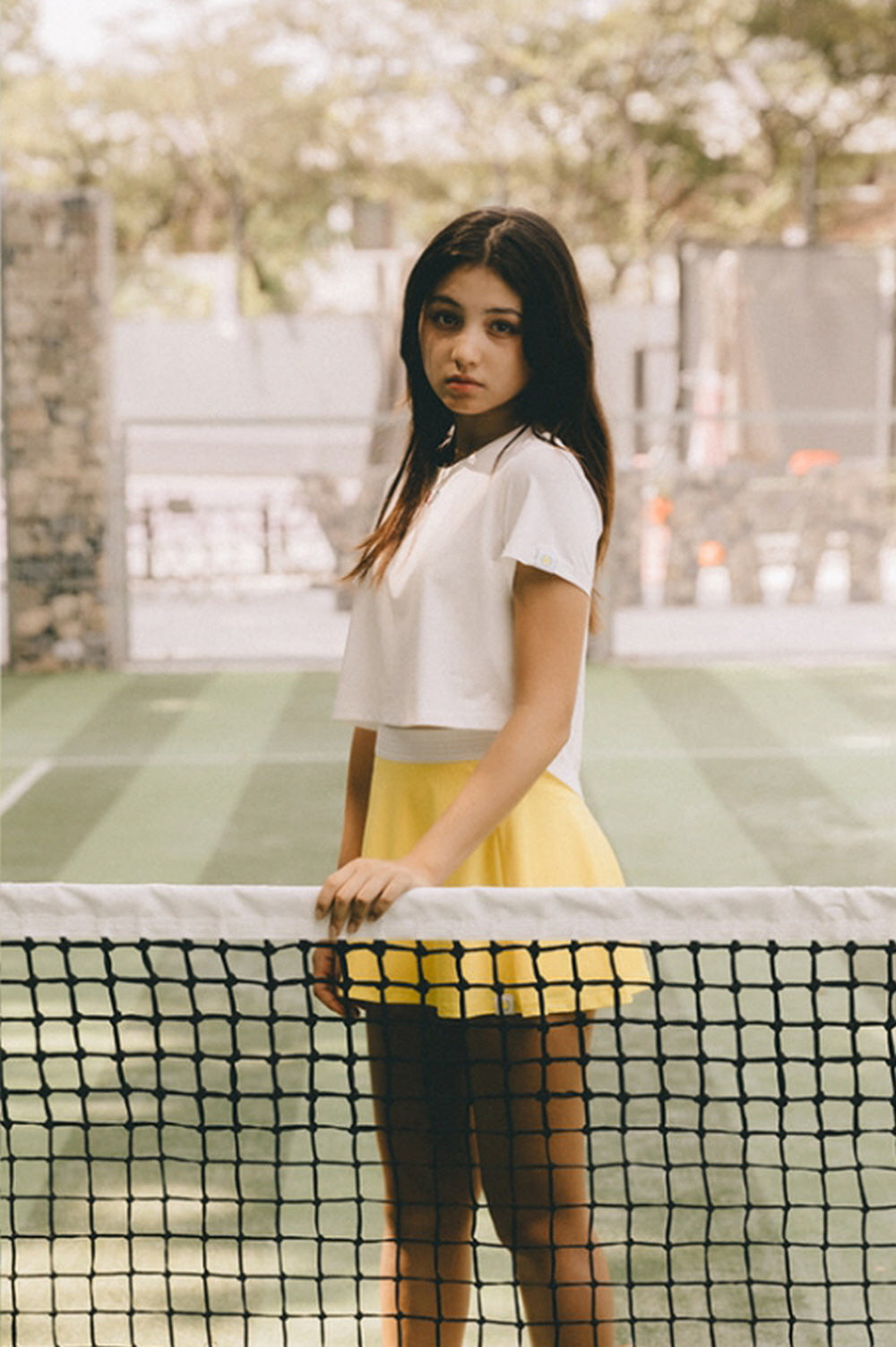 [GSM] Tennis Layered Dry-Fit Skirt - YELLOW