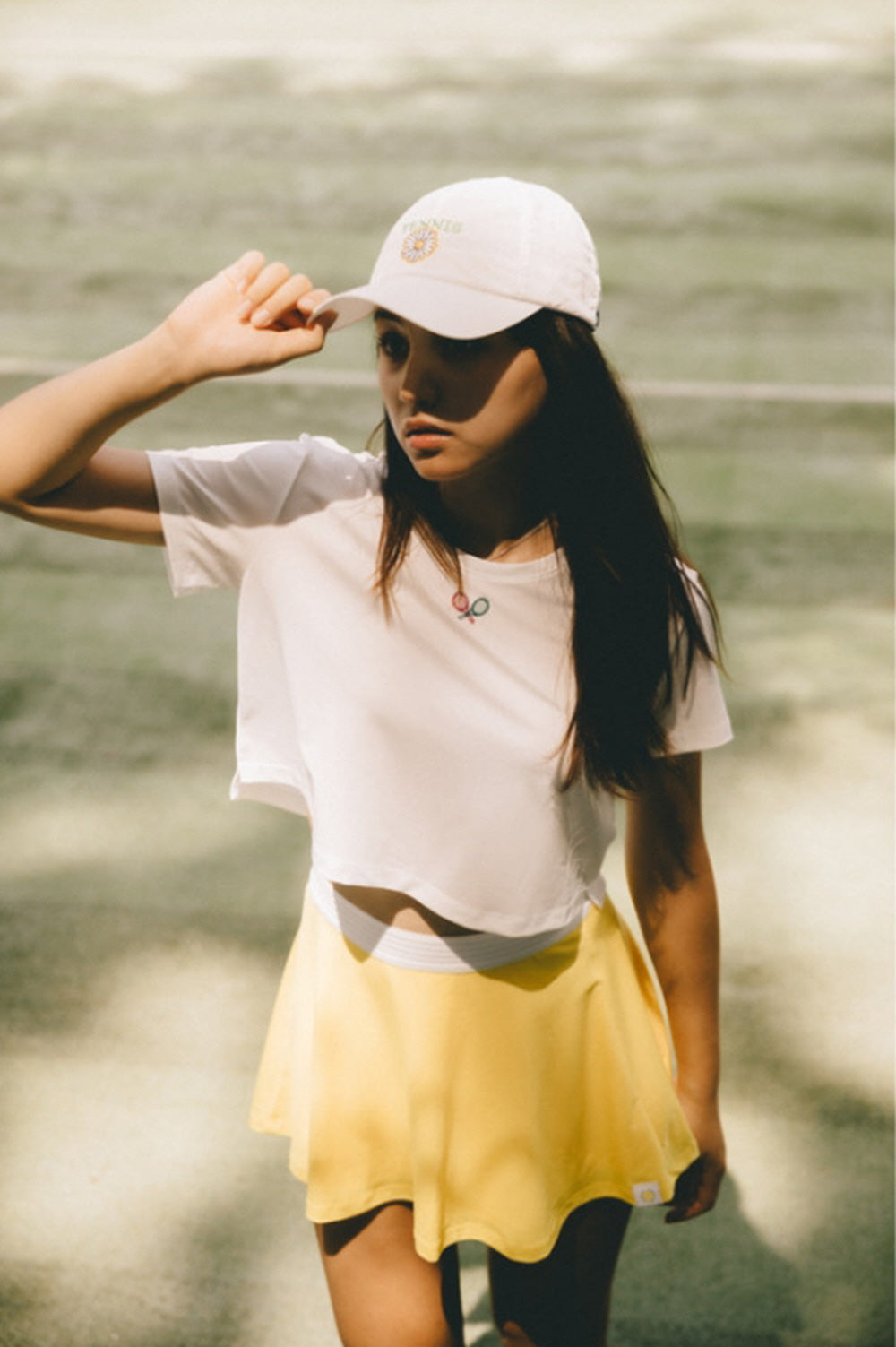 [GSM] Tennis Layered Dry-Fit Skirt - YELLOW