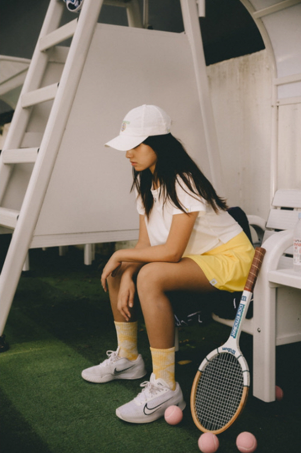 [GSM] Tennis Layered Dry-Fit Skirt - YELLOW