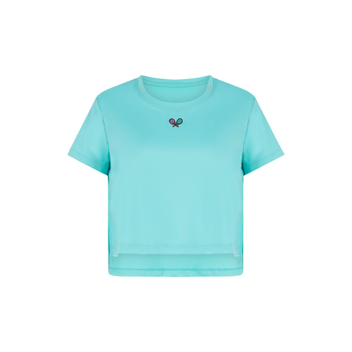 [GSM] Tennis Crop Dry Fit T-Shirt