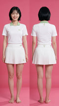 Set up [HEJ] ELEGANCE POLO CREAM WOMEN + GRACE SKIRT