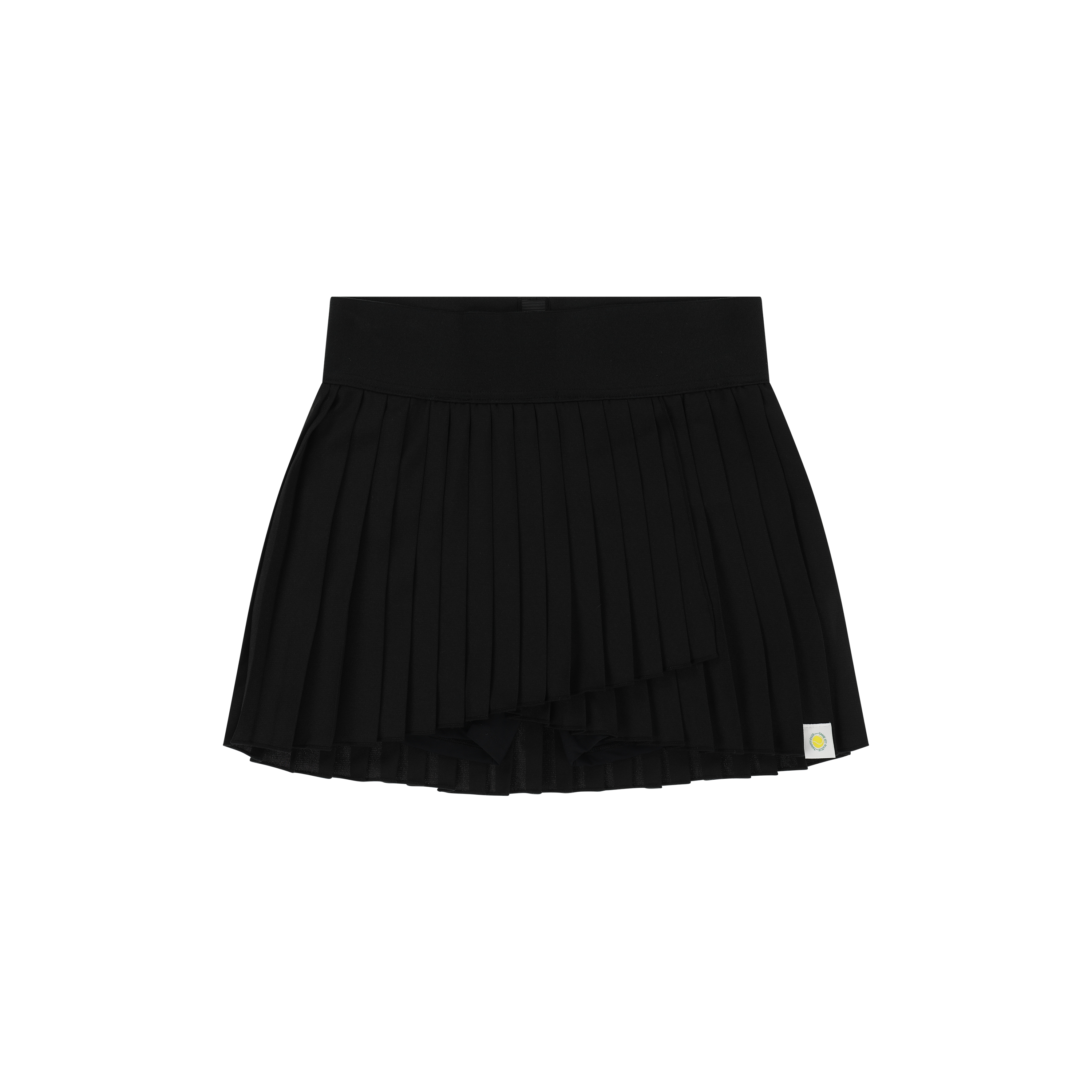 [GSM] Unbalance Pleated Dry-Fit Tennis Skirt - BLACK