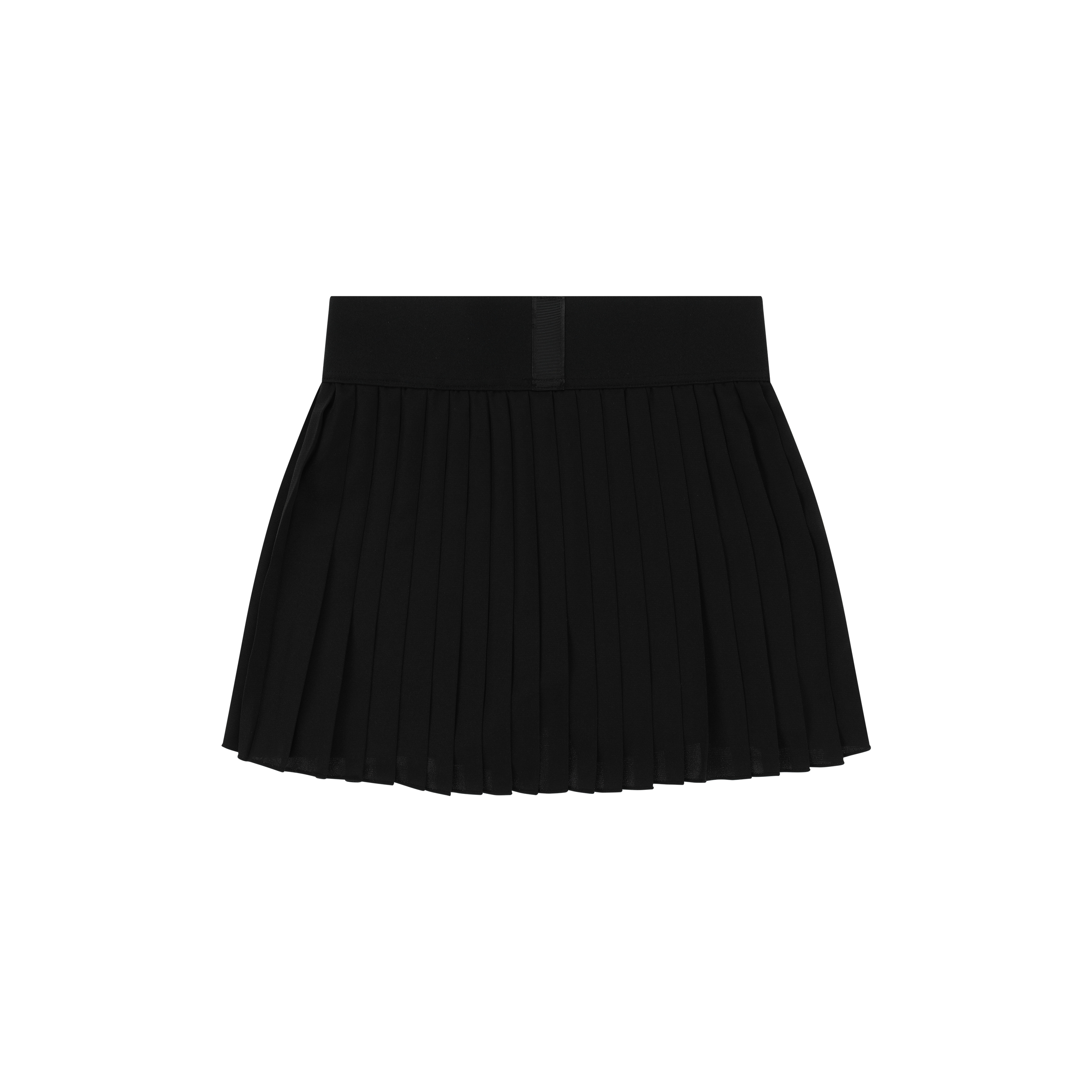 [GSM] Unbalance Pleated Dry-Fit Tennis Skirt - BLACK