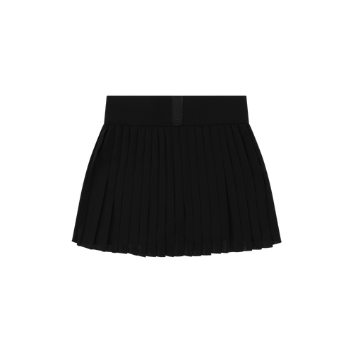 [GSM] Unbalance Pleated Dry-Fit Tennis Skirt - BLACK