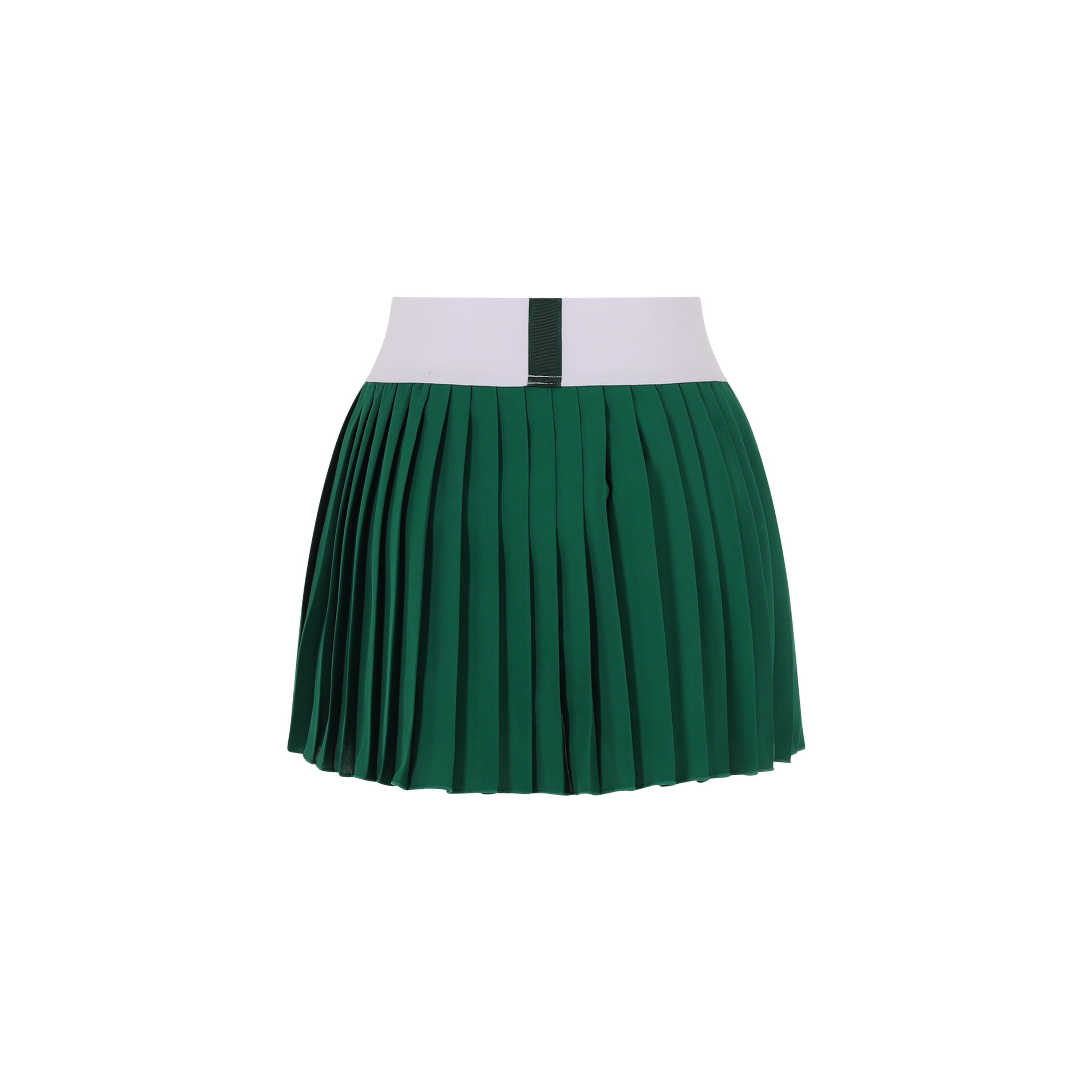 [GSM] Unbalance Pleated Dry-Fit Tennis Skirt - GREEN