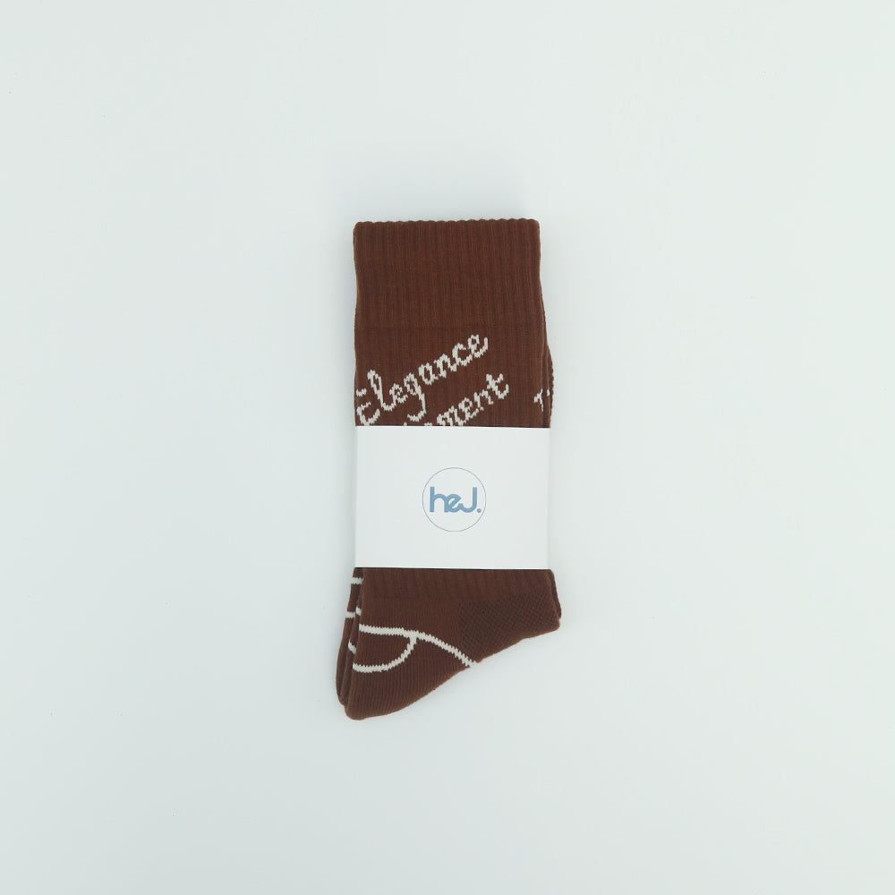 [HEJ] COURT SOCKS BROWN