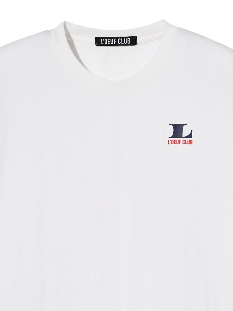 [L'OEUF CLUB] Tennis Play Over-Fit T-Shirt (White)